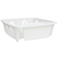 thumbnail image 5 of Dish Drainer Rack White 12x14x4 Dry Dishes Kitchen Counter Sink, 5 of 6