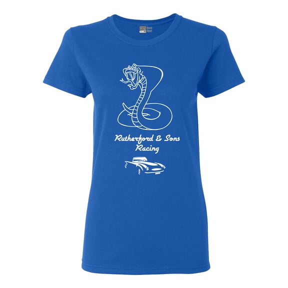 Ladies Rutherford & Sons Racing Cobra Lone Star Hot Car Sports DT T-Shirt Tee