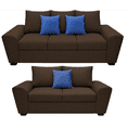 thumbnail image 1 of Sala Modular 3-2 El Bazar Store Islandia Lino nacional Chocolate Sofá Love seat, 1 of 5