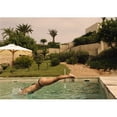 thumbnail image 1 of Woman Diving Into Swimming Pool Poster Print, 16 x 11, 1 of 1
