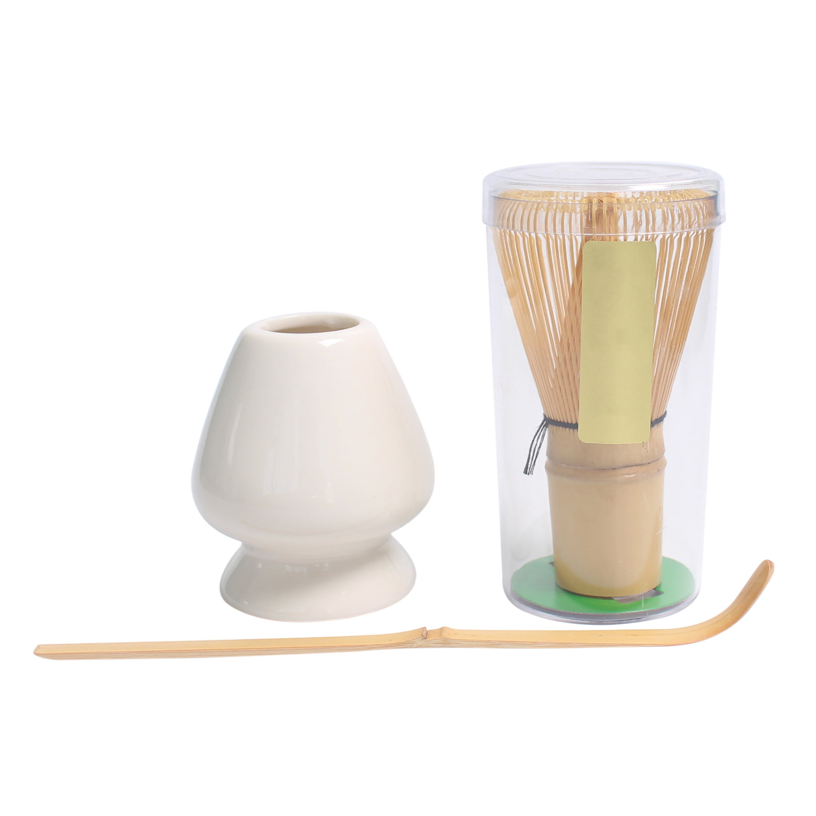 3pcs Japanese Matcha Tea Whisk Set Bamboo Chasen Green Tea Whisk Kitchen Tool 