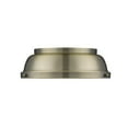 thumbnail image 2 of Yep by Golden Lighting Duncan 2-light Flush Mount in Chrome and Matte White shade, 2 of 7
