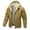 B Yellow, variant on Men's Fall Winter Thickened Warm Jacket Coat Solid Full Zip Hooded Coats Sherpa Lined Jacket Casual Comfy Fashion Outerwear Coat Yellow L