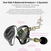 KZ ZS10 Pro 3.5mm Wired In-ear Headphones 1DD+4BA Hybrid HiFi Music Earphone Sports Headset 2pin Detachable Cable