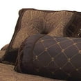 thumbnail image 4 of Benjara BM227305 Polyester Comforter Set with Paisley Pattern Design, Brown - Queen Size - 9 Piece, 4 of 5