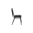 thumbnail image 3 of Flash Furniture 18H Vinyl Black Frame Trapezoidal Back Banquet Chair Black 20FDBHF2BKVYL, 3 of 5