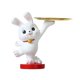 thumbnail image 1 of Figura decorativa de conejo, regalo de inauguración de la casa, figura de conejo de resina, animal De pie con bandeja, 1 of 8