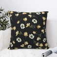 thumbnail image 4 of Pofeuu Daisy Print Double-sided plush pillowcase Square Throw Pillow Covers Pillows Cover for Living Room Bedroom Sofa Couch Cushion Cover（No pillow core）-24"x24", 4 of 7