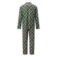 thumbnail image 4 of AIGUR Family Matching Christmas Pajama Set Christmas Family Pajamas Matching Set, Plaid Long Sleeve Shirt with Pants Sleepwear Loungewear, 4 of 11