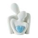 thumbnail image 2 of Figura de cerámica de pareja en forma de corazón | Regalo de San Valentín y decoración del hogar | Arte abstracto moderno para la entrada, la vinoteca o la sala de estar, 2 of 6