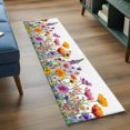 thumbnail image 4 of Spring Floral Runner Rugs 2x6 ft Romantic Colorful Flower Watercolor Country Leaf Washable Hallway Rugs Non-Slip Floor Mats Absorbent Carpet Bedside Runners for Bedroom Kitchen Bathroom Laundry Room, 4 of 9