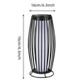 thumbnail image 3 of Solar Floor Lamp Outdoor - Waterproof Rattan Design with Flickering Flame Effect - Auto On/Off Solar Light for Patio, Garden, Porch & Yard Decor, 3 of 8