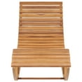 thumbnail image 3 of vidaXL Rocking Sun Lounger with Cushion Solid Teak Wood, 3 of 12