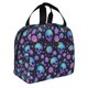 thumbnail image 2 of Easygdp purple Skull flower Bolsa Térmica Premium - Tela Oxford Impermeable, Gran Capacidad, Bolsillo Frontal, Unisex para Trabajo, Escuela, Actividades al Aire Libre y Picnics, 2 of 8
