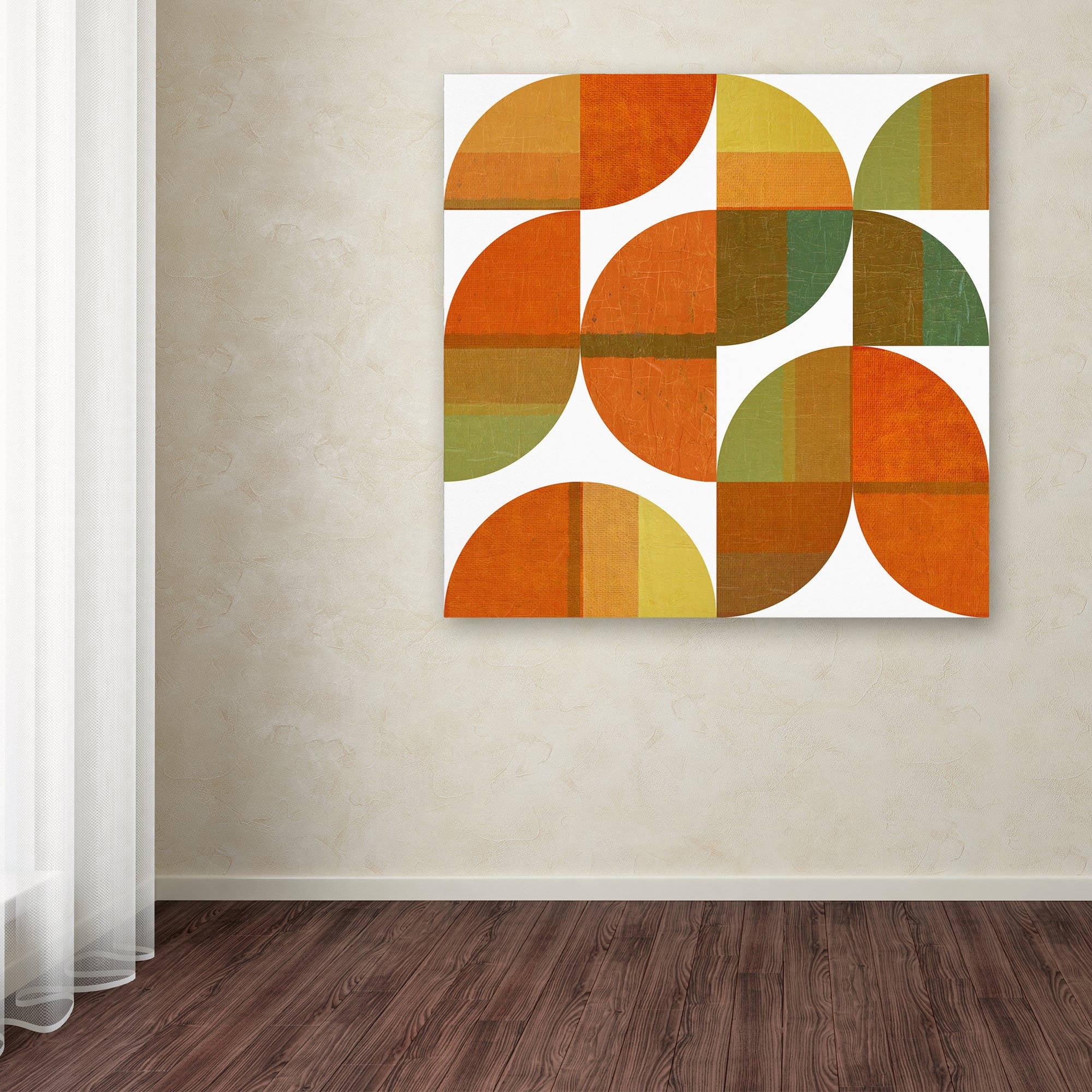 Trademark Fine Art "Four Suns Quartered 1.0" Canvas Art by Michelle Calkins