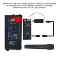thumbnail image 3 of yeacher Dual Handheld Wireless Microphone Set with USB Receiver, 3.5mm Audio Cable, and Adapter for Karaoke, Parties, Speeches, and Outdoor Performances, Black, Includes 2 AA Batteries, 3 of 6