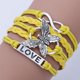 thumbnail image 3 of Handmade Leather Bracelet with Love and Butterfly Design - Perfect Gift for Men and Women, 3 of 5