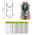 thumbnail image 3 of Greeniant Traje de baño sin mangas para mujer, traje de baño con relleno, traje de baño a la moda, ropa de playa, verde + flor blanca M Deportes acuáticos Flor verde + negra METRO Greeniant OD021064-07, 3 of 6
