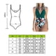 thumbnail image 3 of Eigraketly Traje de baño de mujer sin mangas espalda abierta acolchado mono estampado viaje vacaciones traje de baño con correa verde + flor negra L Type2 NO2 Eigraketly OD021064-08, 3 of 6