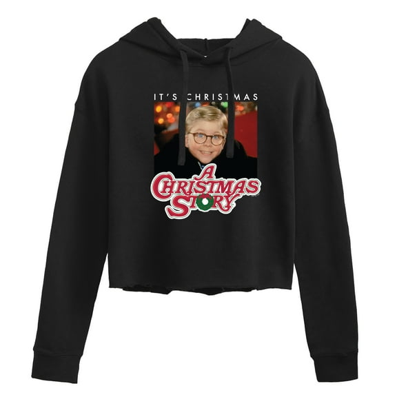 A Christmas Story - It's Christmas Ralph - Juniors Cropped Pullover Hoodie