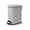 Matte Gray, variant on Acento 1.3 gal., Curved Rectangular Soft Close Premium Pedal Waste Bin Bedroom, Bathroom, Home and Office, Step On Trash Can, Matte Black