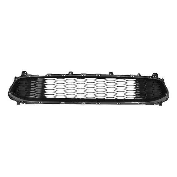 New Aftermarket Premium Fit Bright Black Front Bumper Cover Grille Plastic 86560J5000 fits 2018-2019 Kia Stinger Base Hatchback 4-Door