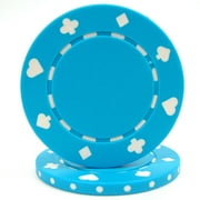 100 Suited Chip, 11.5gm, Light Blue By Trademark Poker Ship from US by