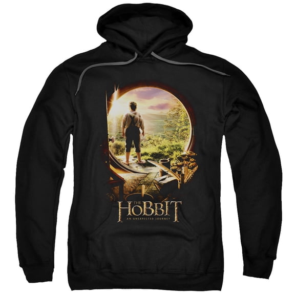 The Hobbit Hobbit In Door Adult Pullover Hoodie Sweatshirt Black