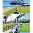 thumbnail image 5 of Portable 360° Adjustable Umbrella Clamp for Stroller, Beach Chair, Camping Seat, and Golf Cart, Universal Fit, Tool-Free Installation, Soft Pads Protect Surfaces, 5 of 5