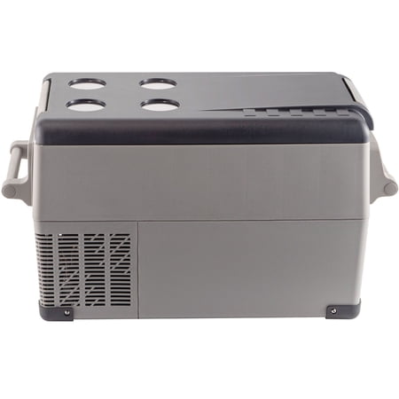 37 Quart Dual Zone 12V Portable Car Refrigerator  Mobile App Control  Temperature Range -4°F to 68°F  DC & AC Dual Power Supply for Camping  Fishing & Outdoor Home