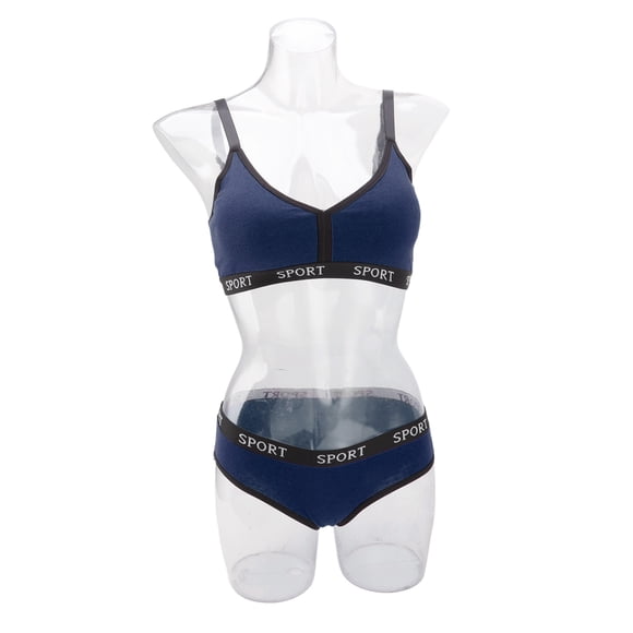 Sous-vêtements de Sport pour Femmes, Ensemble de Sous-Vêtements de Couleur Contrastée, Culotte en Coton, pour l'Exercice de Yoga
