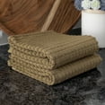 thumbnail image 6 of RITZ Royale Collection 100% Combed Terry Cotton, Oversized Kitchen Towel Set, 2-Pack, Solid, Mocha, 6 of 7
