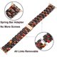 thumbnail image 1 of Watchband Compatible for 42mm 44mm 45mm Apple Watch Women, Fashion Resin Watchband Metal Stainless Steel Buckle Strap Female Bracelet for iWatch Apple, 1 of 3