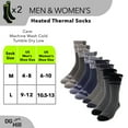 thumbnail image 6 of DG Hill Men's & Women's Heat Trapping Crew Thermal Lined Boot Socks, 4 Pairs, Unisex Adult, 6 of 7