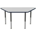 thumbnail image 3 of ECR4Kids 30in x 60in Trapezoid Premium Thermo-Fused Adjustable Activity Table Grey/Navy/Black - Super Leg, 3 of 8