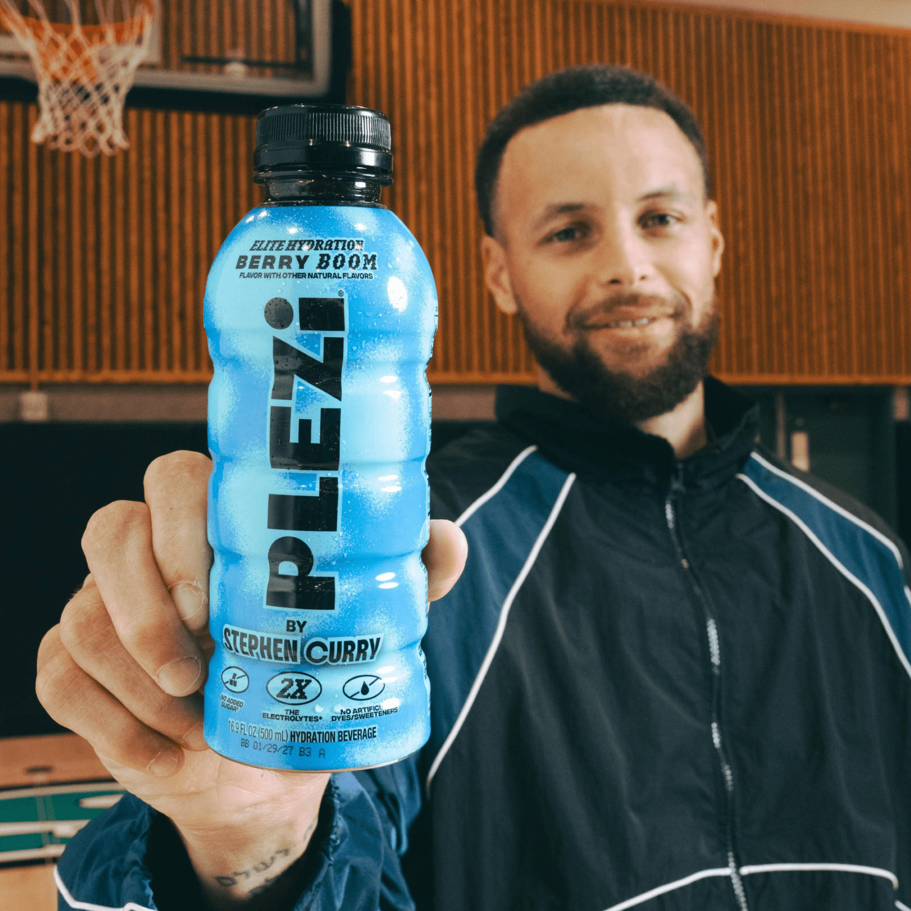 PLEZi Hydration Berry Boom Sports Drink, No Added Sugar, 2X Electrolytes & 560mg Potassium, Made with Real Juice, 16.9 fl oz Bottles, 12 Pack