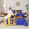 thumbnail image 4 of Castle Fairy Teens Black Girl Queen Comforter Set,Romantic Fashion Bedding Comforter Set, 4 of 8