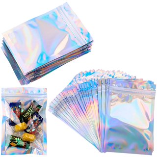 Wovilon School Supplies Clear Front Reclosable Airtight Mylar Bags For Zip  Heat Seal Aluminum Foil Packaging Lock Plastic Bag Valve Zipper Lock Bulk  Food Storage Candy Foil Pouch (30Pcs) 