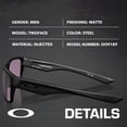 thumbnail image 2 of Oakley OO9189 Twoface Square Shaped Non-Polarized Sunglasses for Men - Includes Official Eyewear Kit - Steel Frame with Prizm Grey Lens, 2 of 6