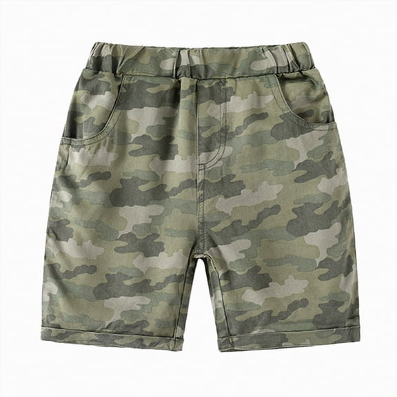 Hessimy Boys Shorts Quick Dry Athletic Running Shorts(Camouflage,2-3 Years)