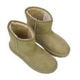 thumbnail image 4 of XY London Womens Junie Faux Fur Lined Classic Flat Ankle Boots, 4 of 4