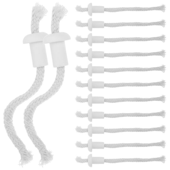 White Ceramic Wick Holders for Oil Lamps with Cotton Wick Compatible Parts for Wine Bottle Candle Lamp 20 Pieces