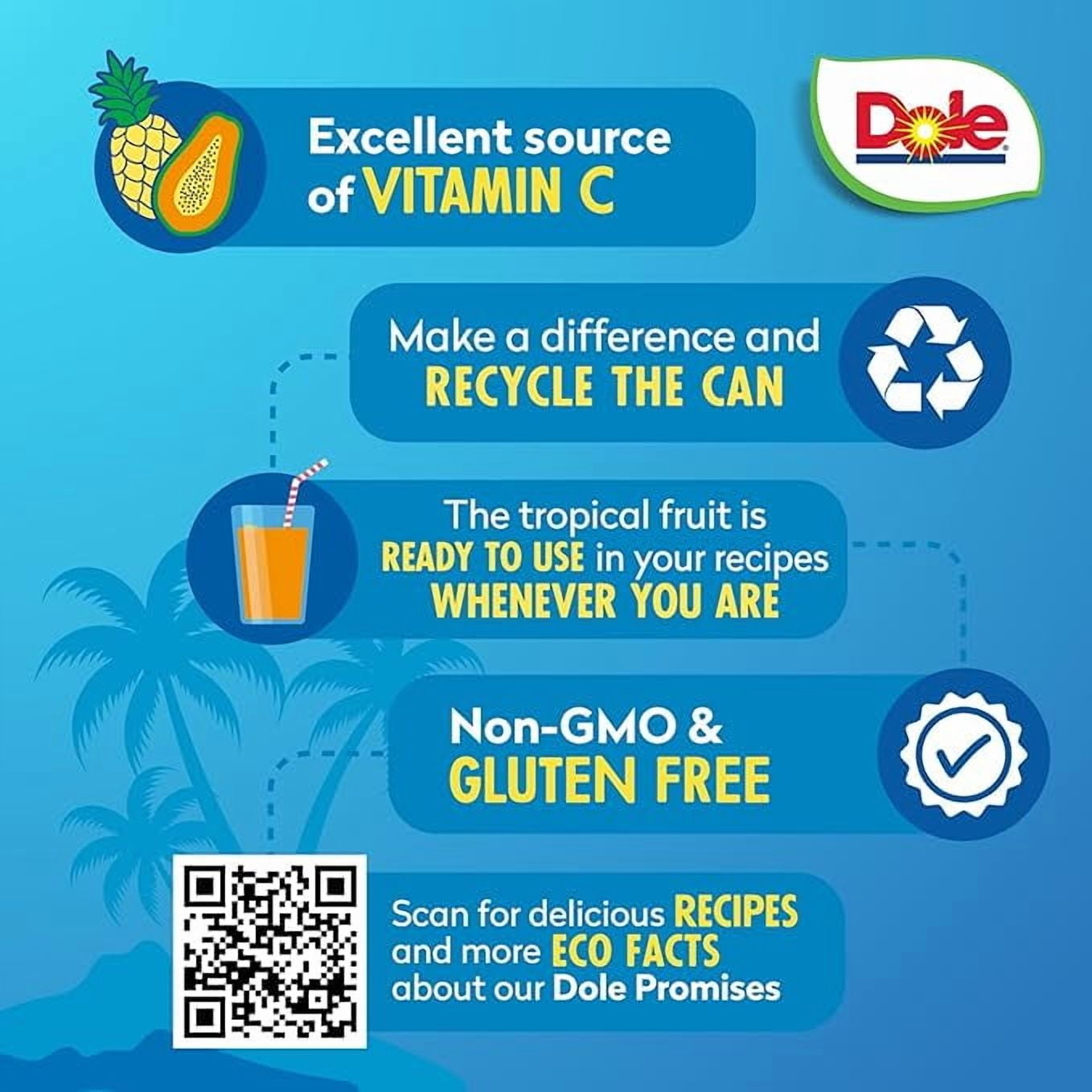 (3 pack) Dole Tropical Fruit in Light Syrup and Passion Fruit Juice, 15.25 oz Can