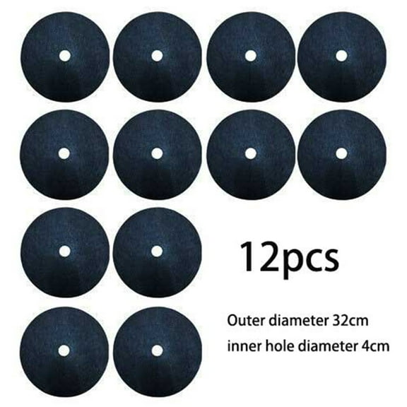 12pcs Mulch Ring Tree Mats 15-42cm Disc Shrub Tree Guard shading mat