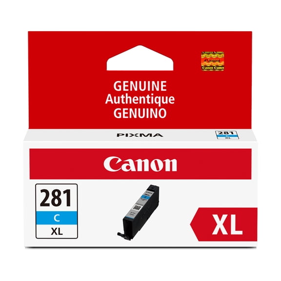 Canon CLI-281 XL Cyan Ink Tank, 1 Each (CNMCLI281XLCY)