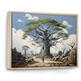 thumbnail image 2 of Designart "The Guardians Baobab Tree I" Floral Floater Framed Wall Decor, 2 of 7