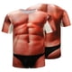 thumbnail image 5 of Camiseta de manga corta con cuello redondo y estampado de hombre musculoso en 3D Pompotops  oipoqjl2713, 5 of 9
