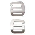 thumbnail image 1 of 2 hebillas de cinta de 25 mm para correas de mochilas y equipaje Plata, 1 of 7
