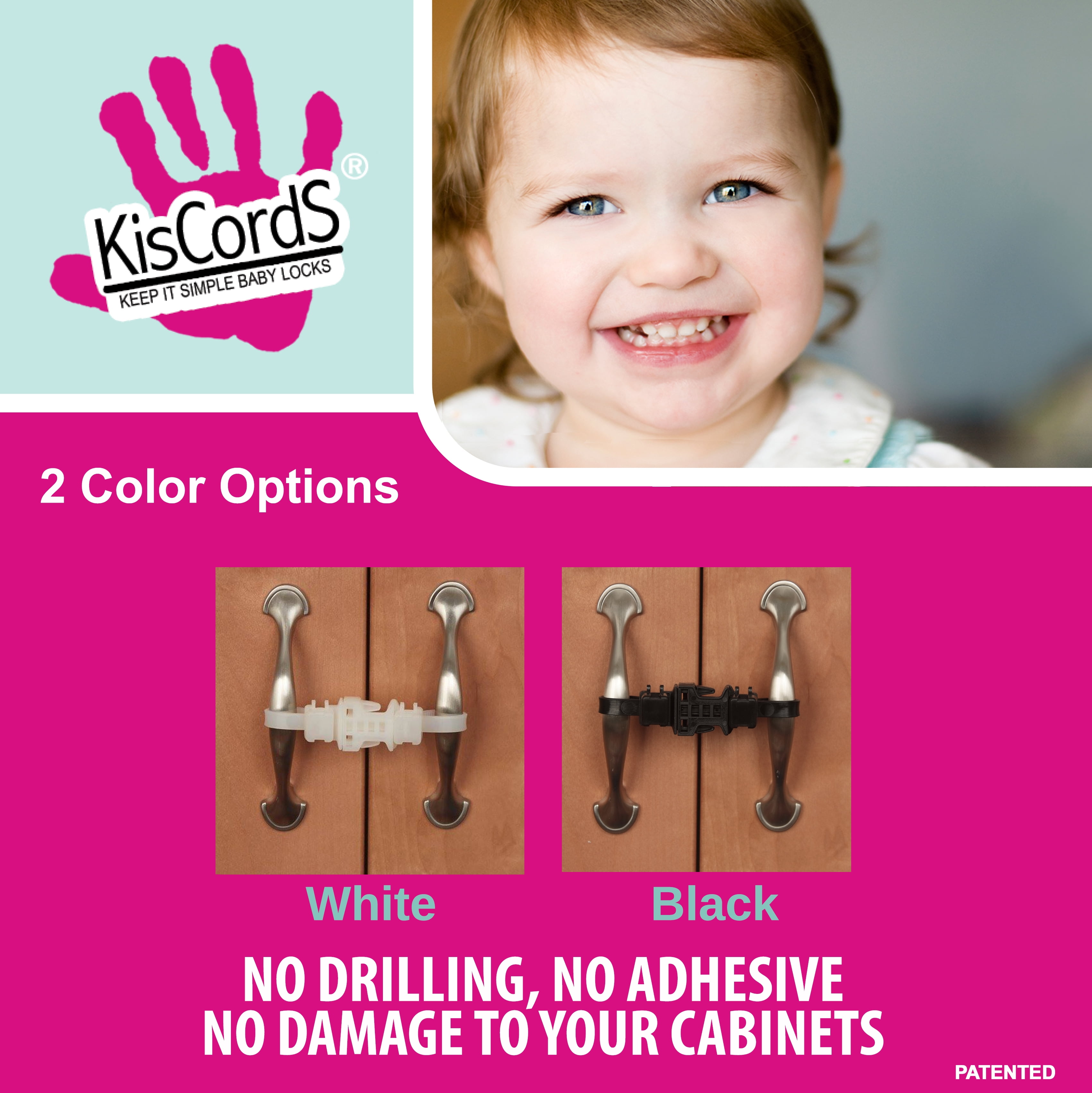 kiscords baby safety cabinet locks