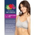 thumbnail image 2 of Sujetador deportivo Fruit of the Loom para mujer con cierre frontal, 2 of 4
